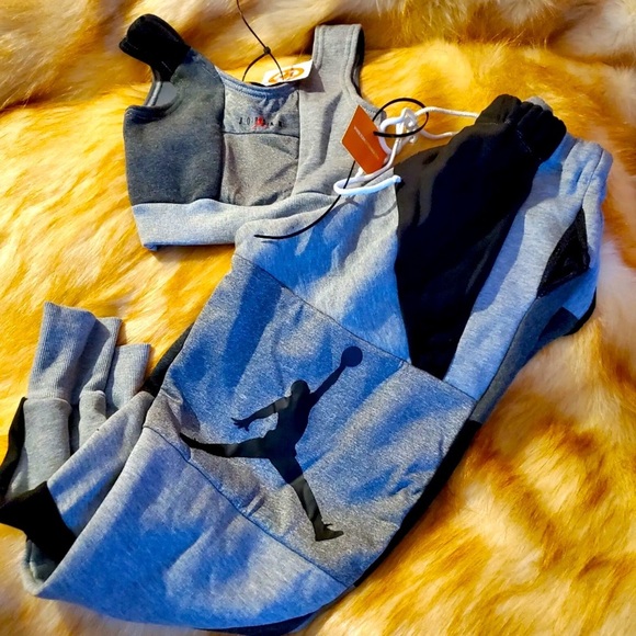 Scarlett Orange Pants - Handmade Scarlett Orange Air Jordan Nike Upcycled Joggers matching set t…